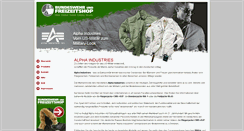 Desktop Screenshot of alphaindustries.bw-online-shop.com